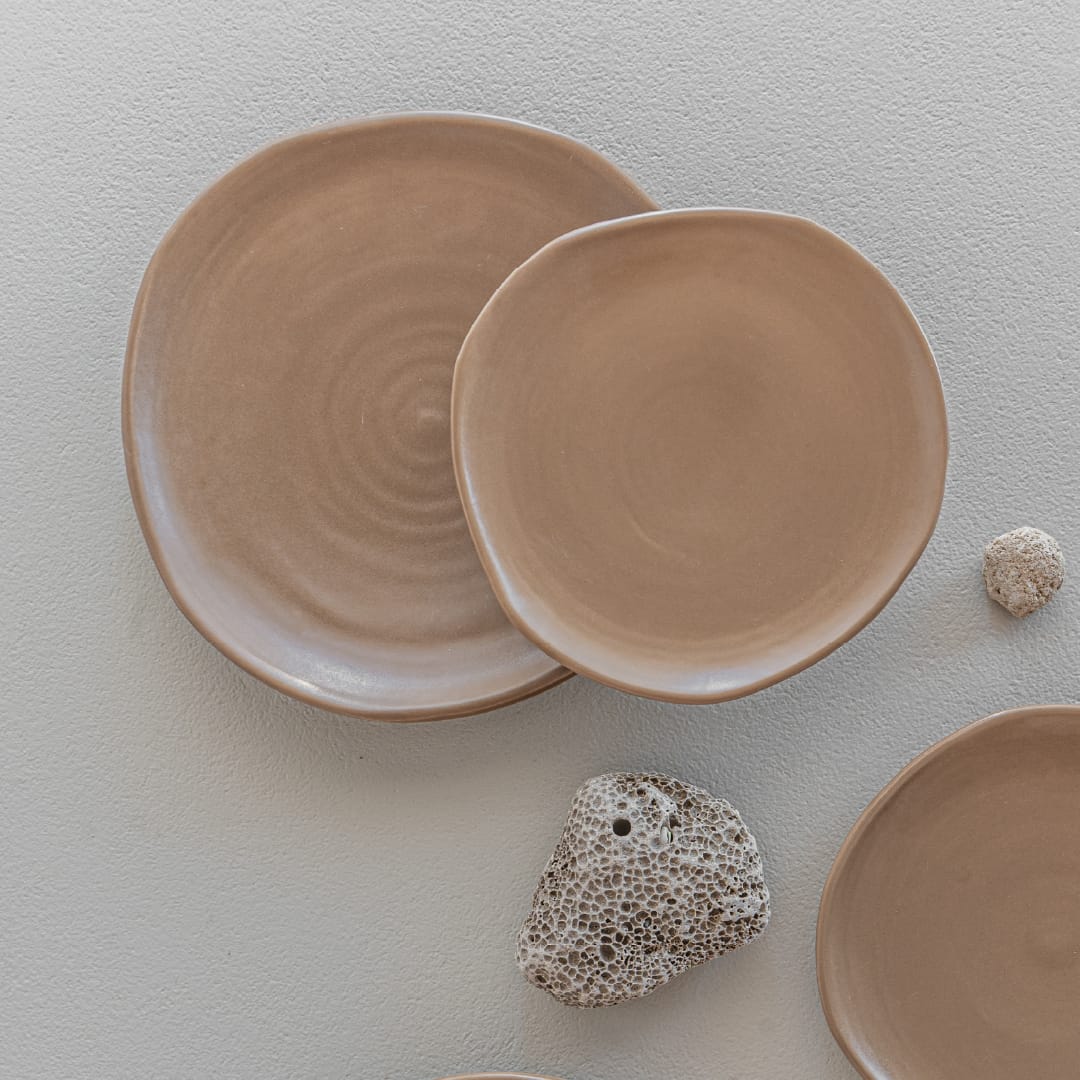 Zoco Home Decor/Kitchen/Tableware Nomad Plate | 19cm | Chocolate | Set of 4