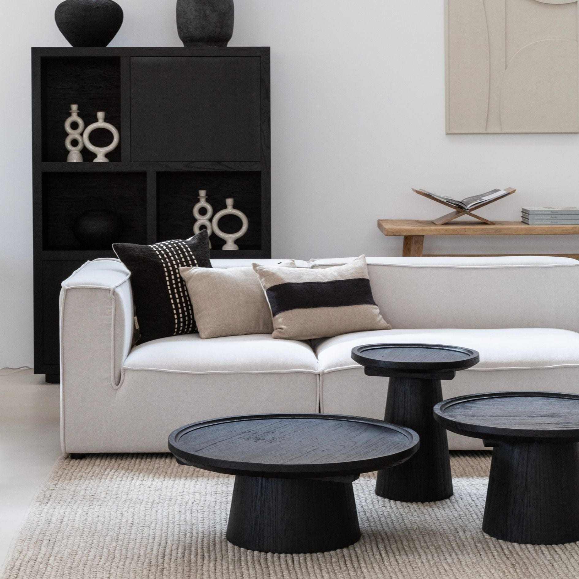 Zoco Home Furniture/Table Nuku Coffee Table | Black 50cm