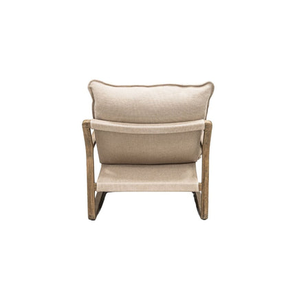 Zoco Home Furniture/Chair Oak Armchair | Natural Linen