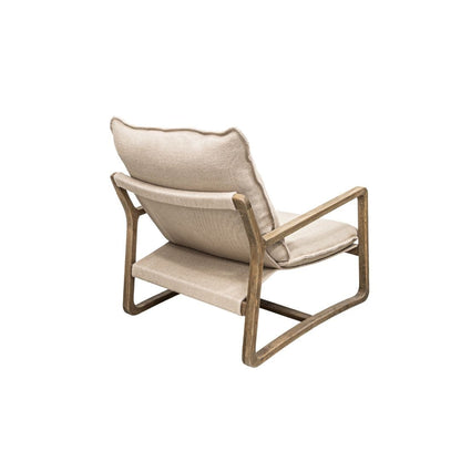 Zoco Home Furniture/Chair Oak Armchair | Natural Linen