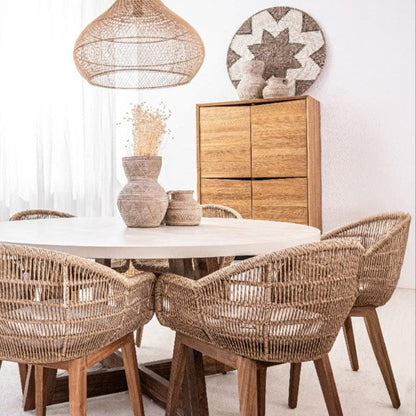 Zoco Home Furniture/Storage Oak Cabinet | Natural 85x45x155cm