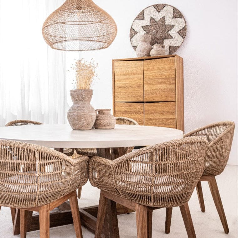 Zoco Home Furniture/Storage Oak Cabinet | Natural 85x45x155cm