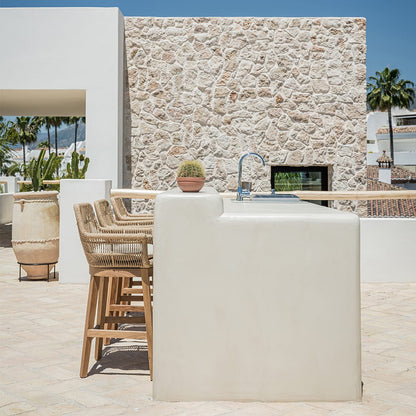 Zoco Home Outdoor/Chair/Bar Stool Organic Bar Stool