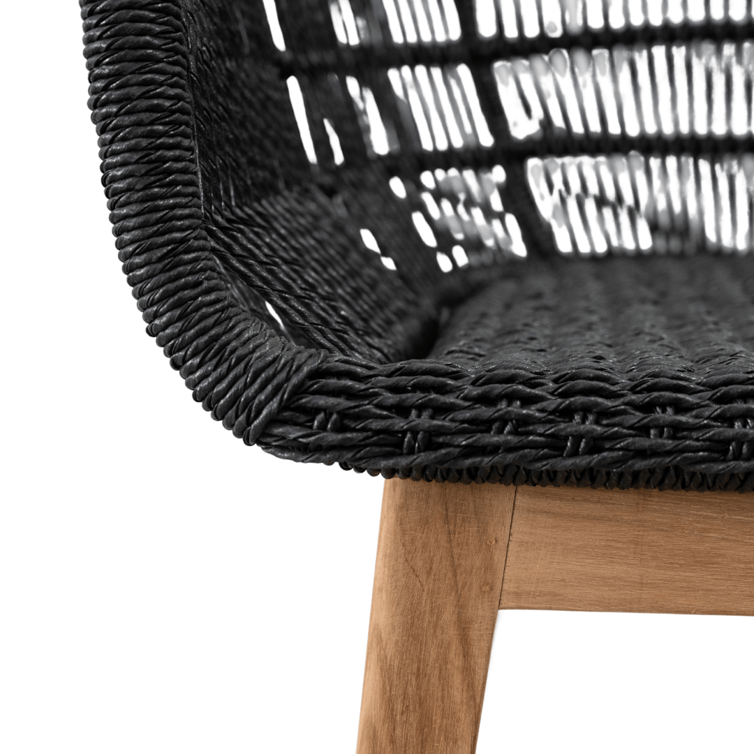 Zoco Home Outdoor/Chair/Dining Organic Chair | Black
