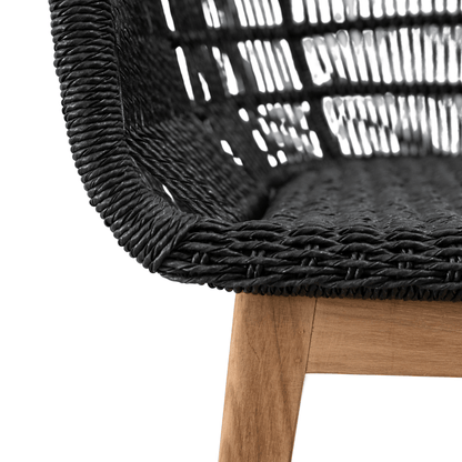 Zoco Home Outdoor/Chair/Dining Organic Chair | Black