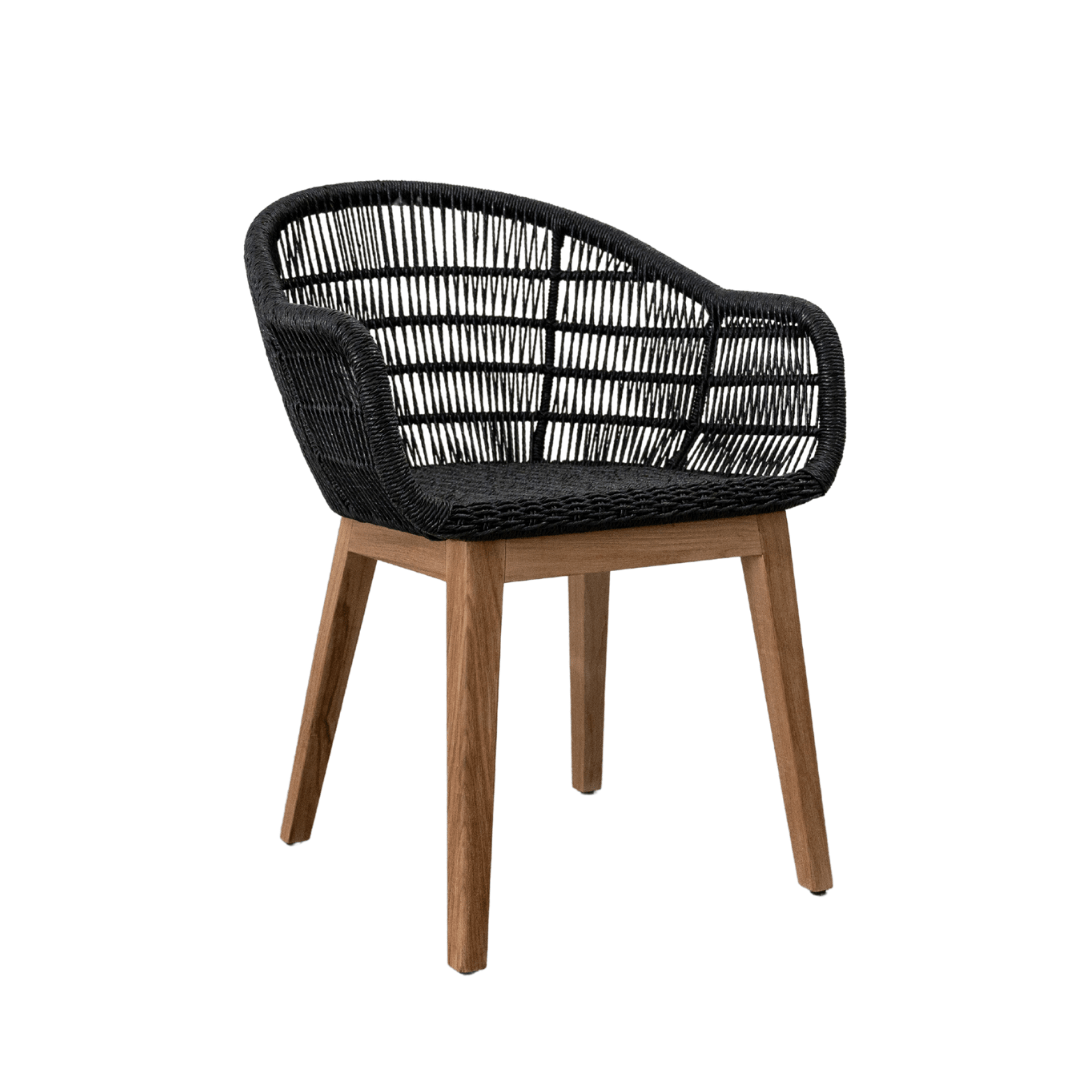 Zoco Home Outdoor/Chair/Dining Organic Chair | Black