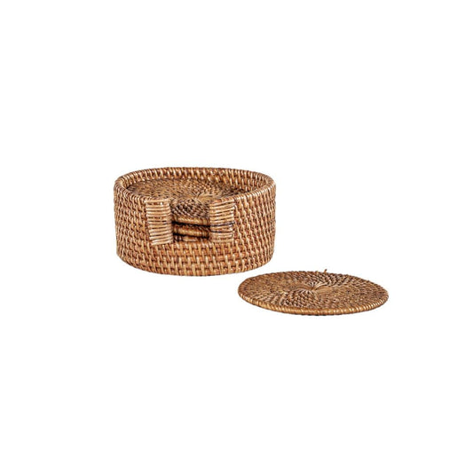 Zoco Home Tableware Organic Rattan Coaster | Set of
