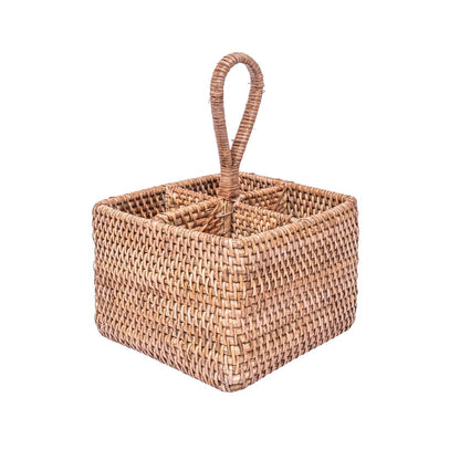 Zoco Home Decor/Kitchen Organic Rattan Cutlery Holder