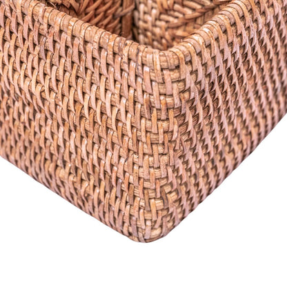 Zoco Home Decor/Kitchen Organic Rattan Cutlery Holder