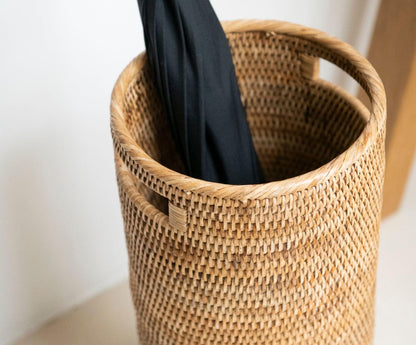 Zoco Home Decor/Accessories Organic Rattan Umbrella Stand | 23x53cm
