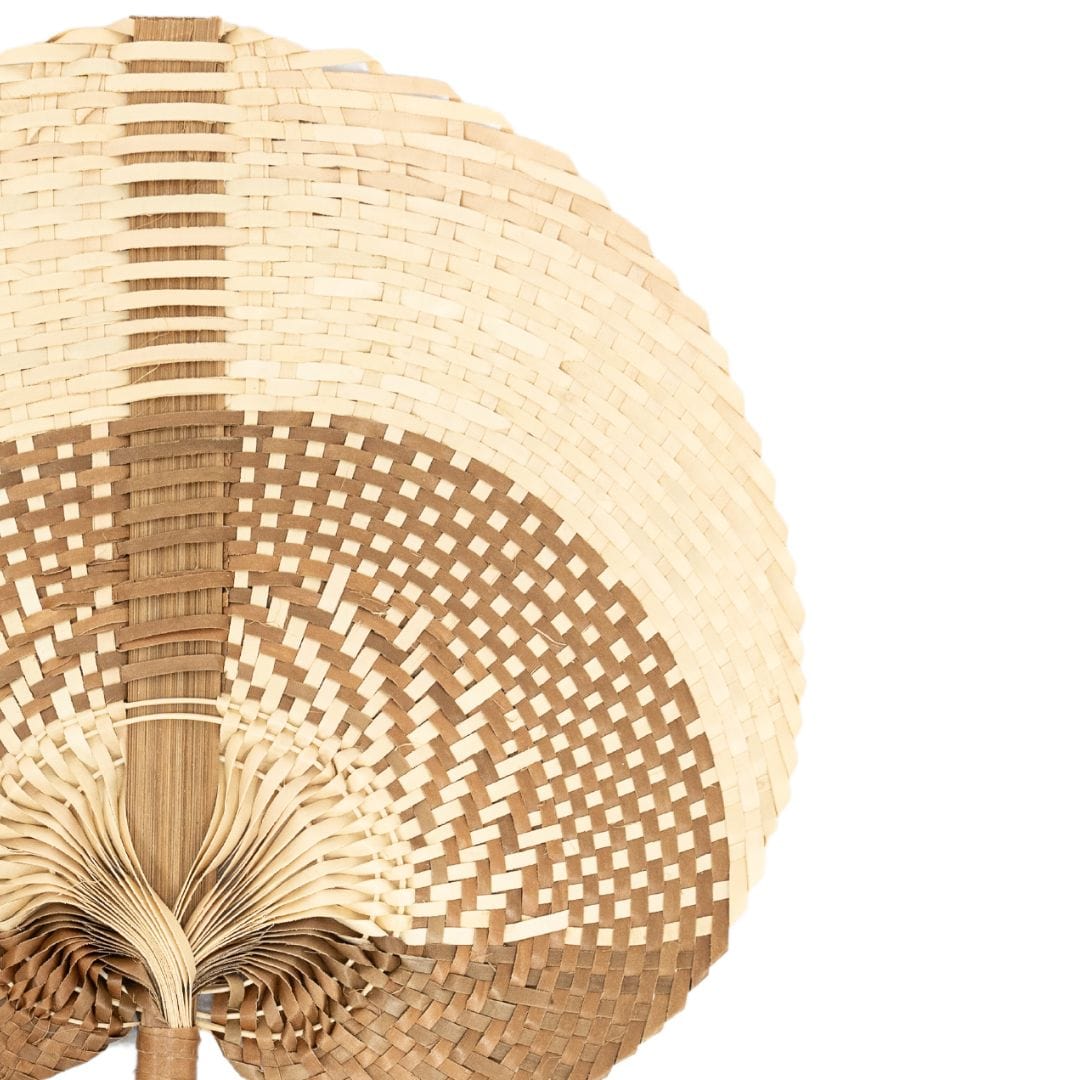 Zoco Home Decor/Accessories Pai Hand Fan |  Brown/Natural Finish