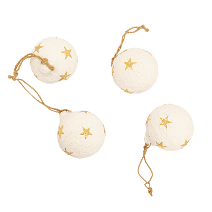Zoco Home Decor/Christmas Paper Mache Christmas Stars Ornament