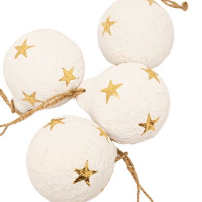 Zoco Home Decor/Christmas Paper Mache Christmas Stars Ornament