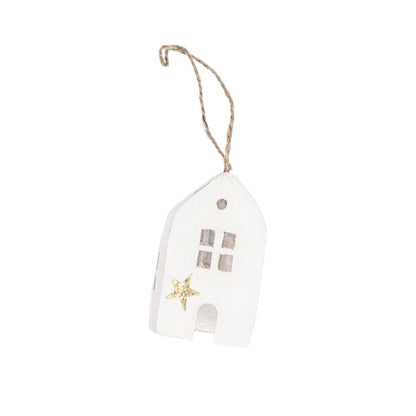 Zoco Home Decor/Christmas Paper Mache House Ornament Star