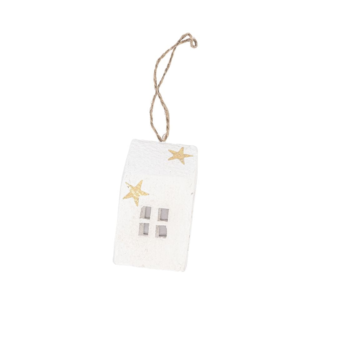 Zoco Home Decor/Christmas Paper Mache House Ornament Star