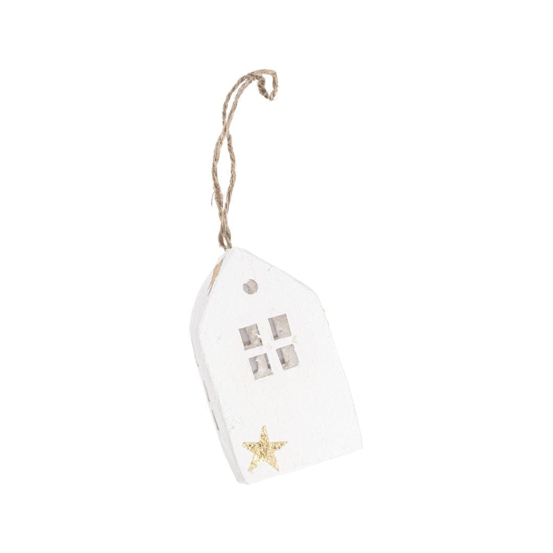 Zoco Home Decor/Christmas Paper Mache House Ornament Star