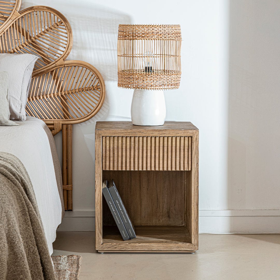 Zoco Home Furniture/Table/Side Paros Bedside Table | 50x60x40cm