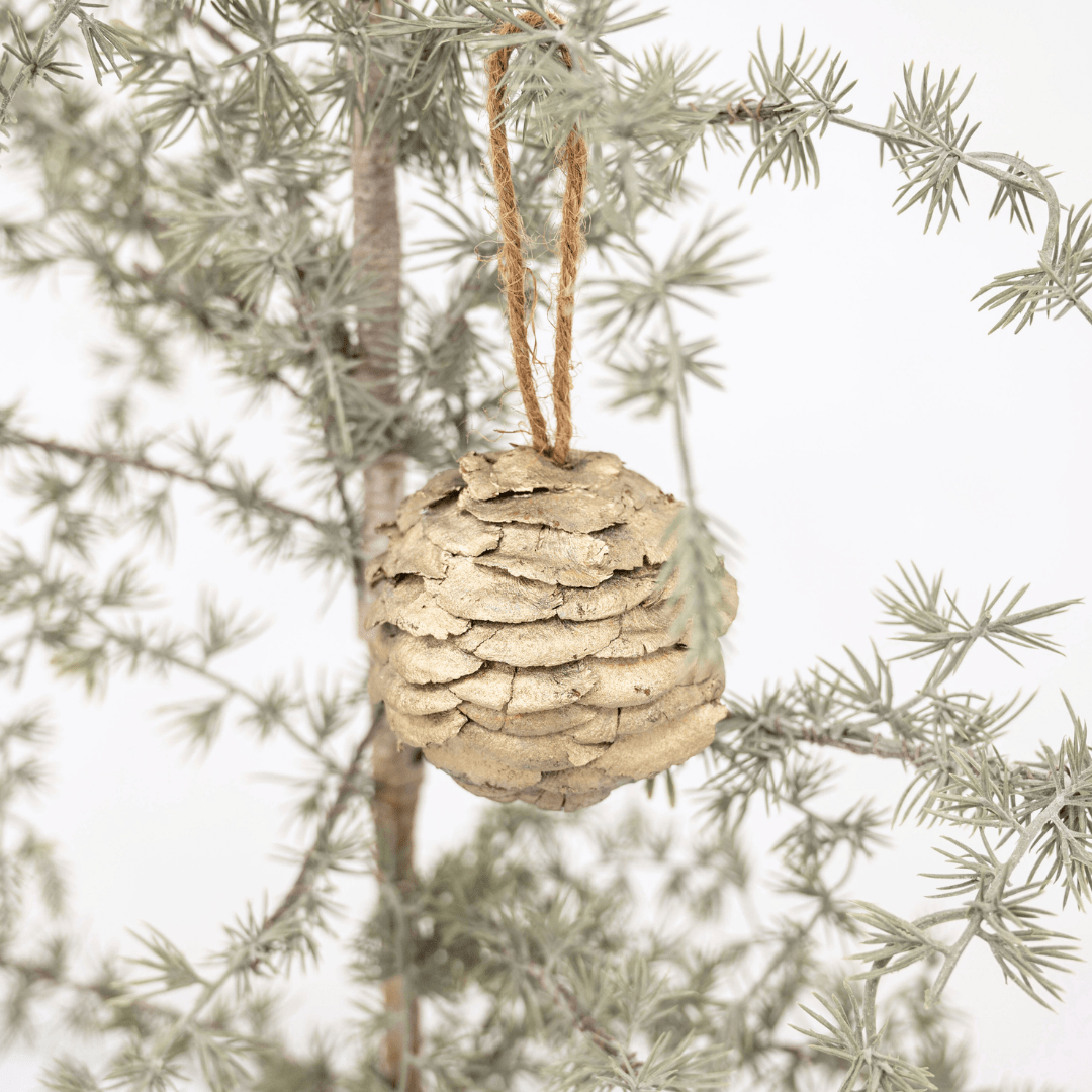 Zoco Home Decor/Christmas Pinecone Ornament | Gold