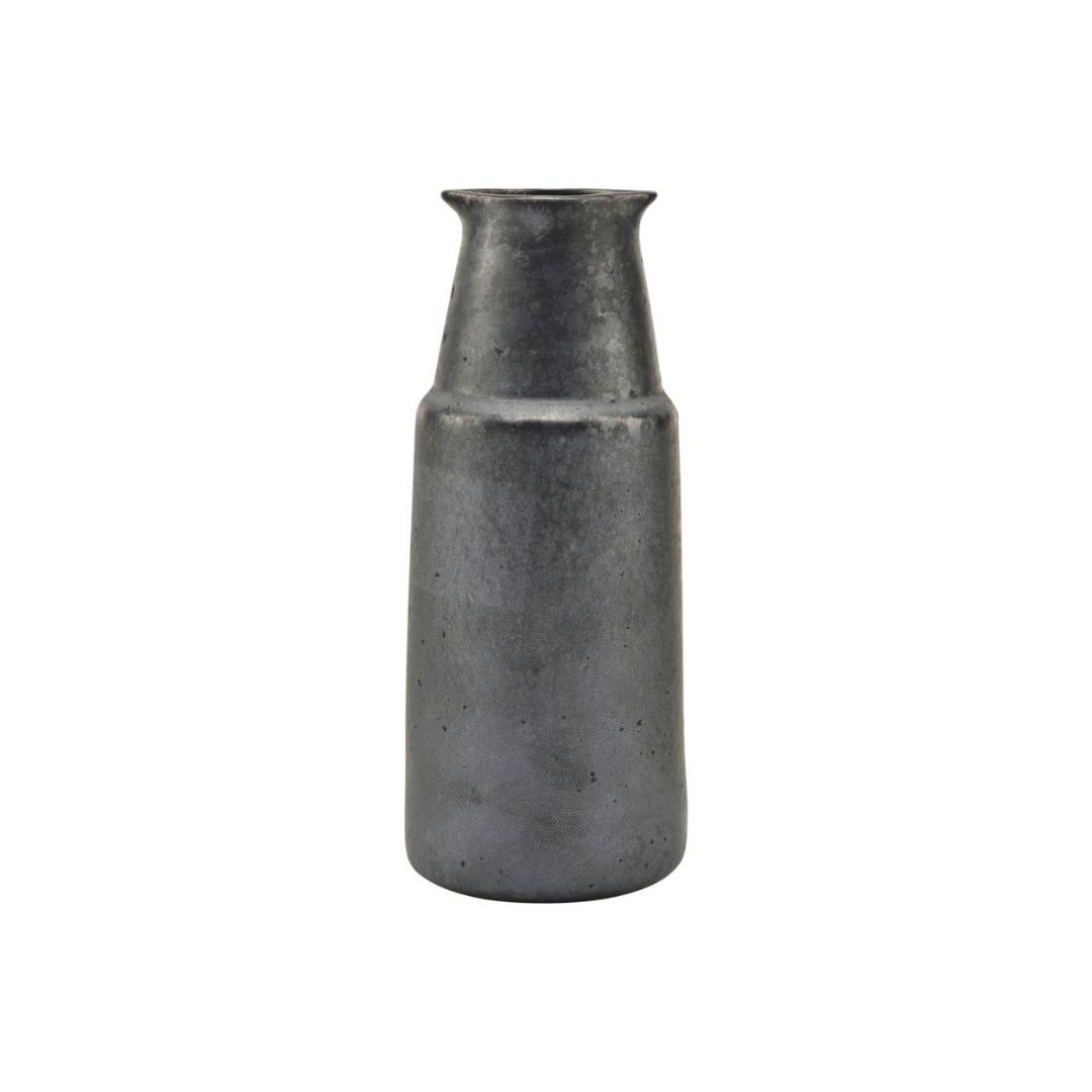 Zoco Home Decor/Kitchen Pion Stoneware Bottle | Black 7.5x18cm
