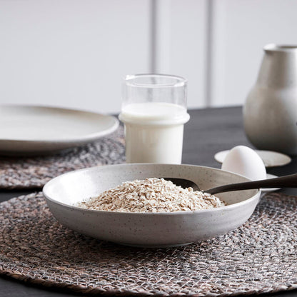 Zoco Home Home accessories Pion Stoneware Bowl | White/Grey 19x4cm