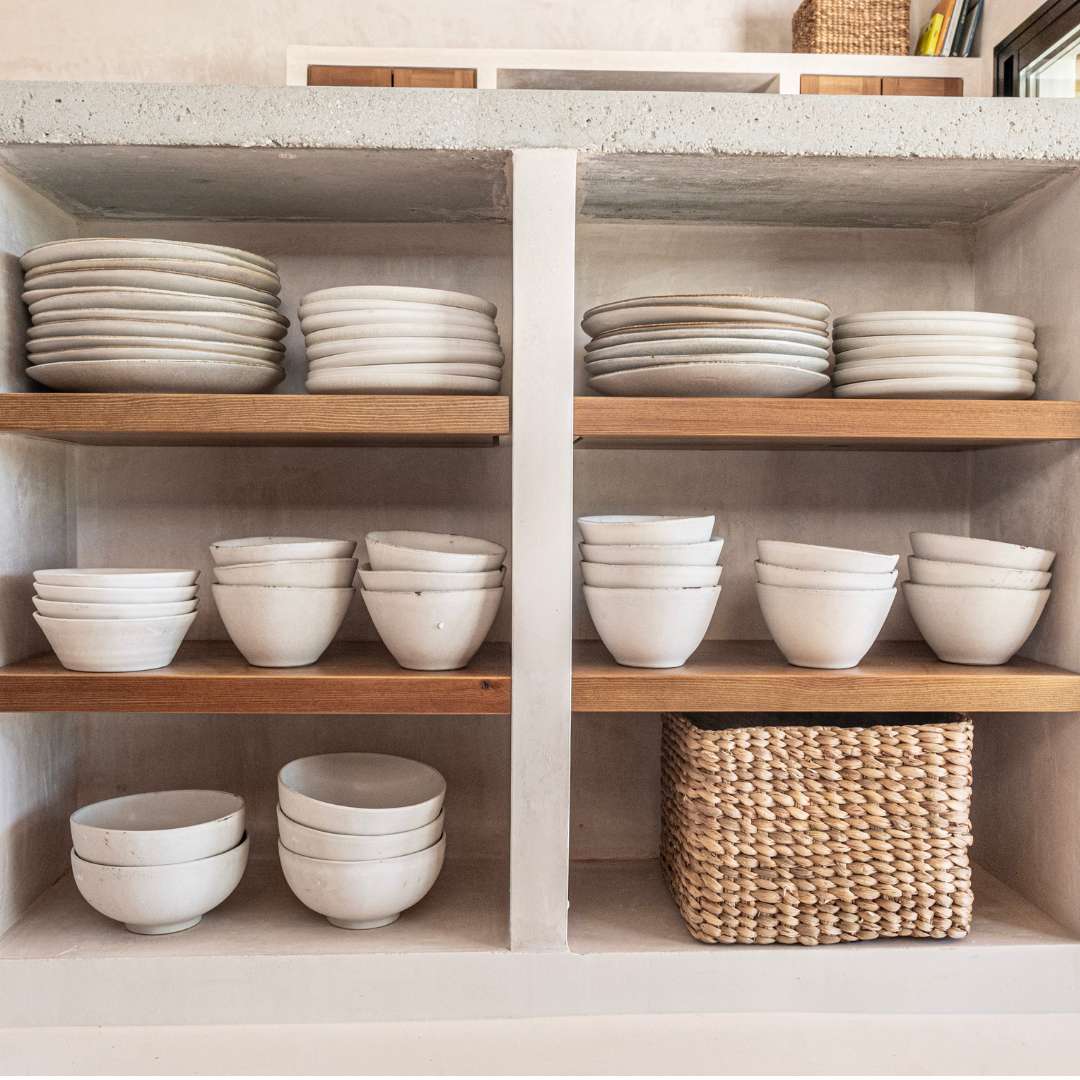 Zoco Home Home accessories Pion Stoneware Bowl | White/Grey 19x4cm