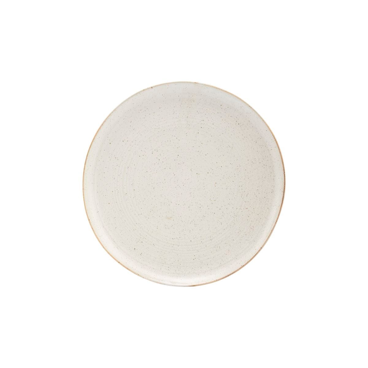 Zoco Home Decor/Kitchen Pion Stoneware Dinner Plate | White/Grey 28.5x3.5cm