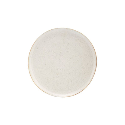 Zoco Home Decor/Kitchen Pion Stoneware Dinner Plate | White/Grey 28.5x3.5cm
