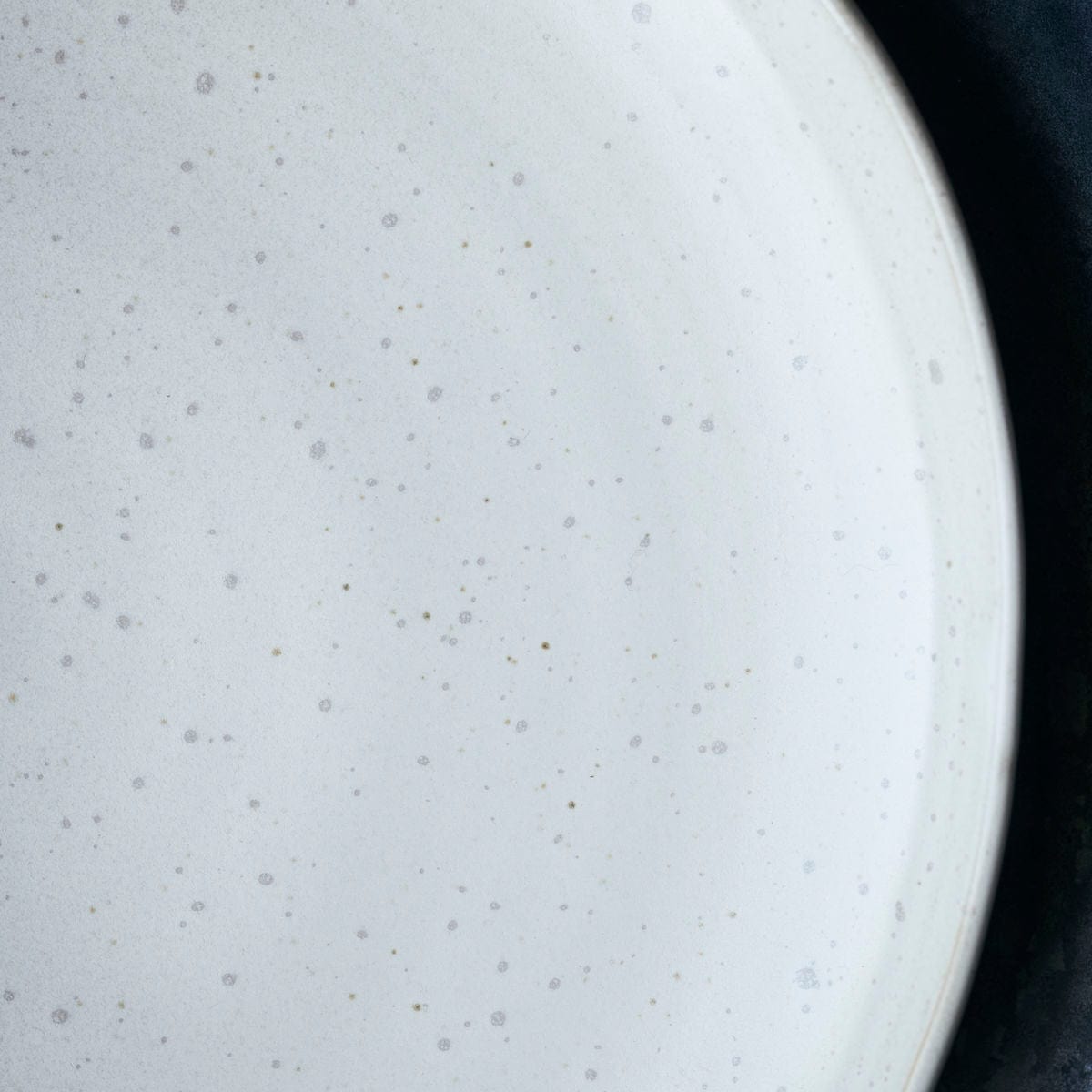 Zoco Home Decor/Kitchen Pion Stoneware Lunch Plate | White/Grey 21.5x3cm