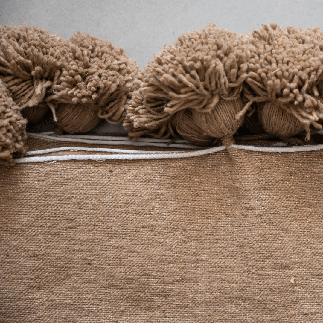 Zoco Home Decor/Textile PomPom blanket | Sand