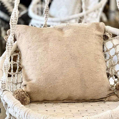 Zoco Home Decor/Textile PomPom Cushion Cover | Sand 60x60cm