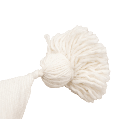 Zoco Home Decor/Textile PomPom Cushion Cover  | White 60x60cm