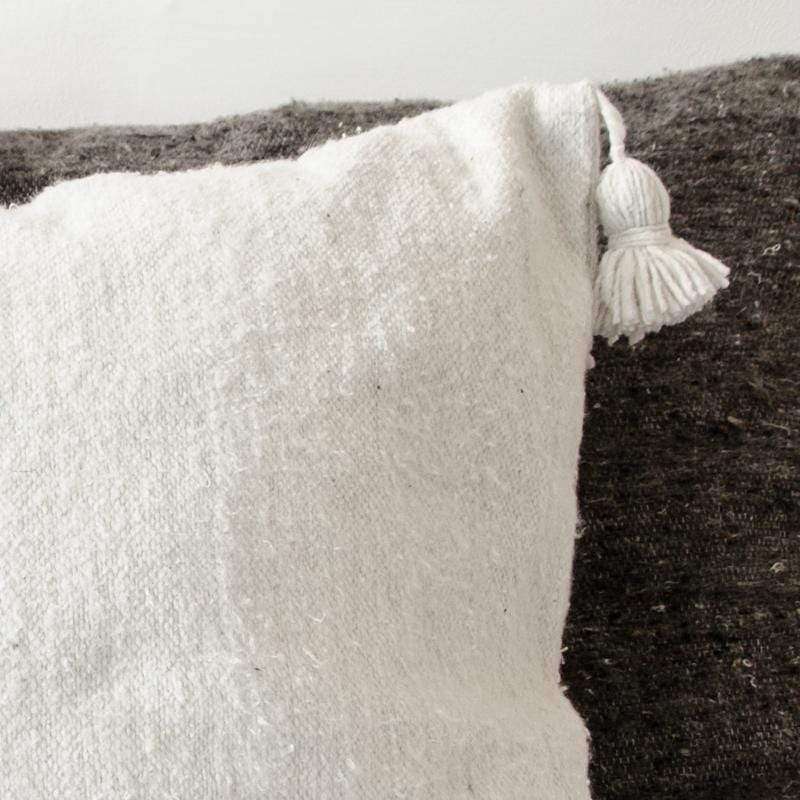 Zoco Home Decor/Textile PomPom Cushion Cover  | White 60x60cm