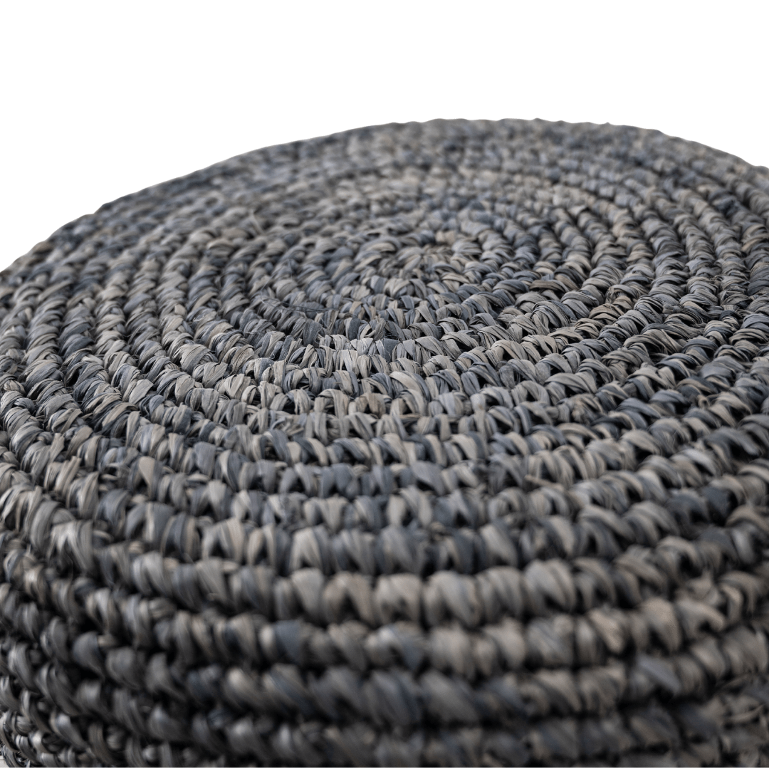 Zoco Home Furniture Raffia Bar stool | Black