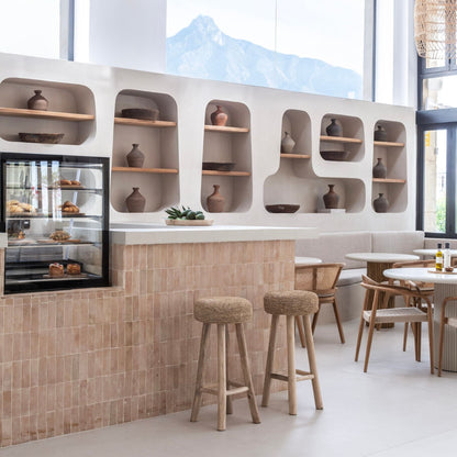 Zoco Home Furniture Raffia Bar Stool