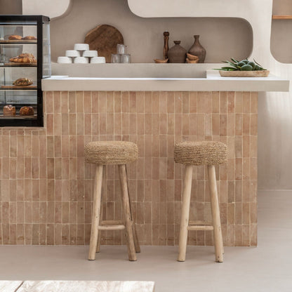 Zoco Home Furniture/Chair Raffia Bar Stool