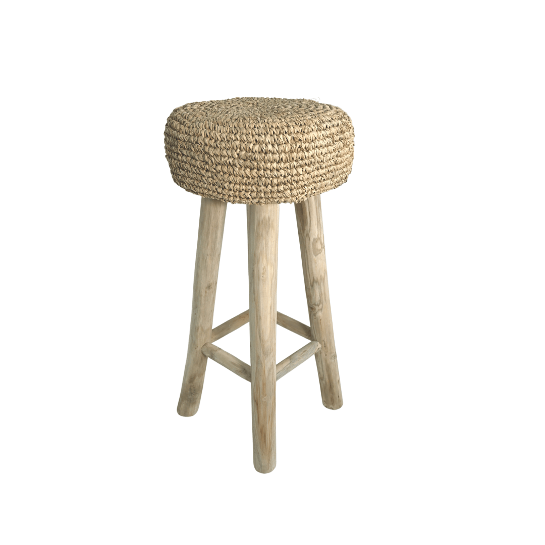Zoco Home Furniture/Chair Raffia Bar Stool