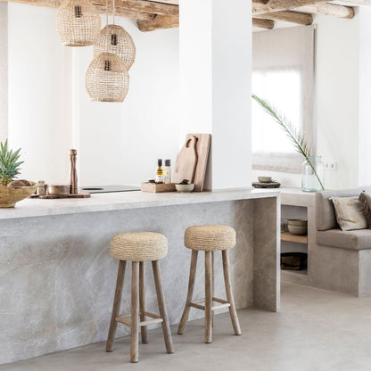 Zoco Home Furniture/Chair Raffia Bar Stool