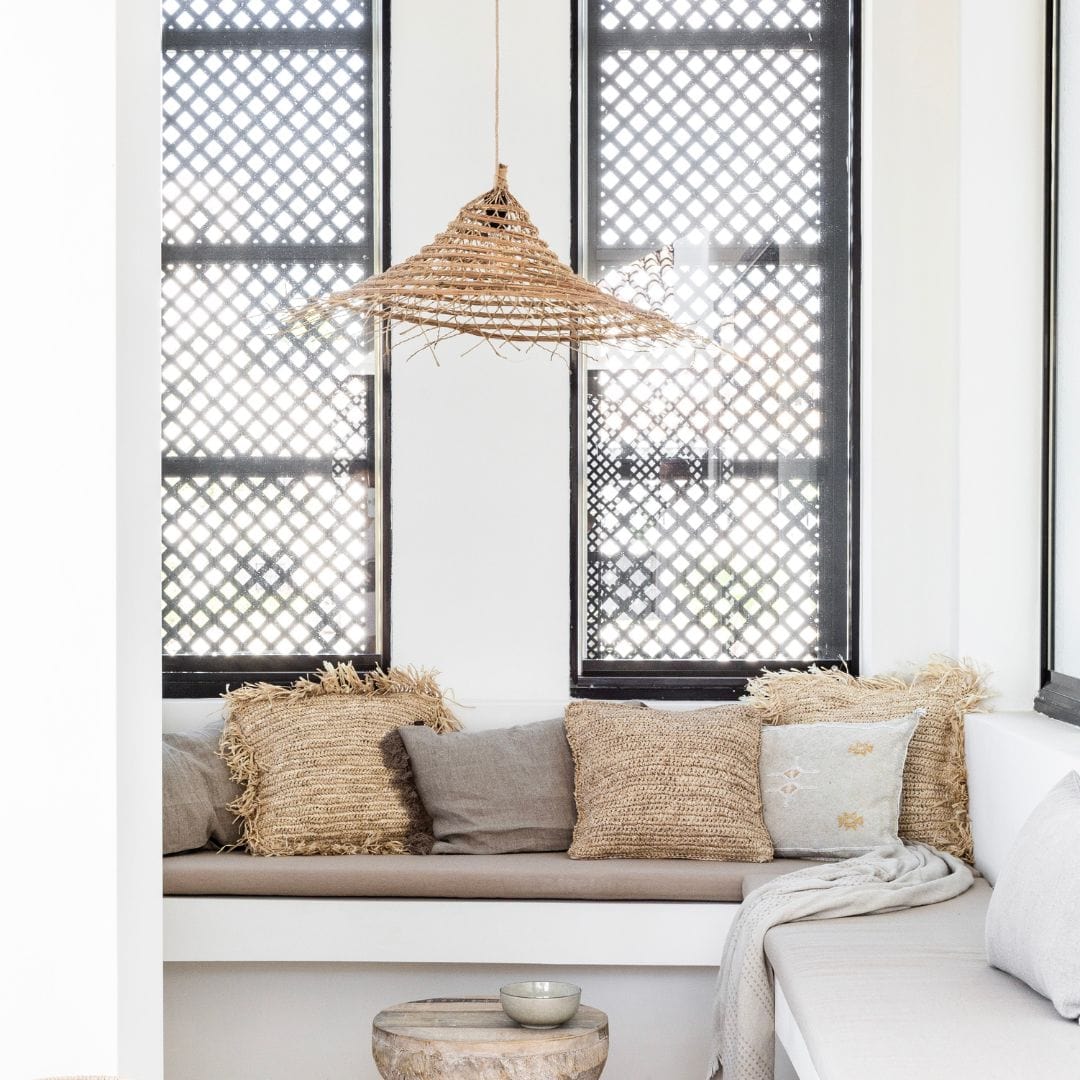 Zoco Home Decor/Textile Raffia Cushion Cover | Fringe 60x60cm