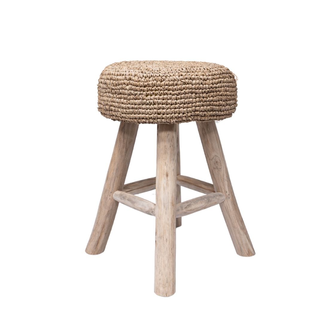Zoco Home Furniture/Chair Raffia Stool | Natural