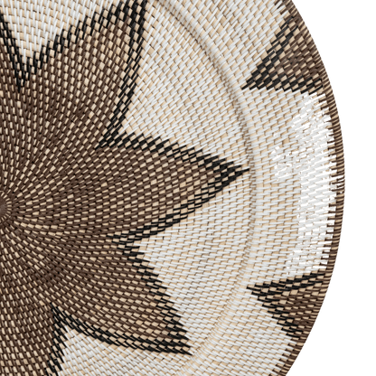 Zoco Home Rattan Deco Basket | Octagram Motif | 80cm