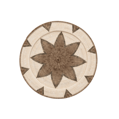 Zoco Home Rattan Deco Basket | Octagram Motif | 80cm