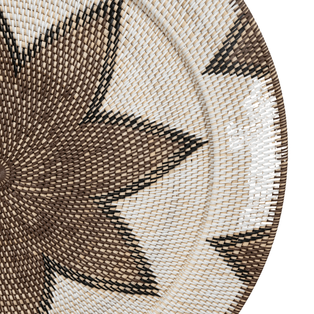 Zoco Home Decor/Accessories Rattan Deco Basket | Octagram Motif | 80cm