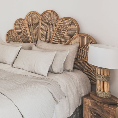 Zoco Home Furniture/Other Rattan Flower Headboard | 162x145cm