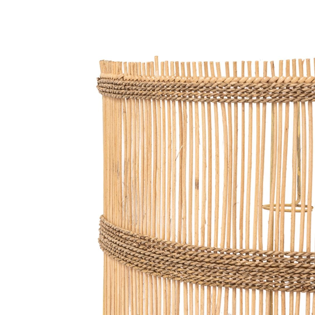 Zoco Home Furniture Rattan Wall Lamp | Square