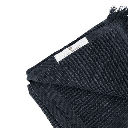 Zoco Home Decor/Textile Recycled Cotton Towel | Stonewashed Black | 80x180 cm