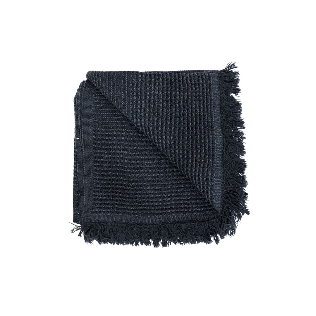 Zoco Home Decor/Textile Recycled Cotton Towel | Stonewashed Black | 80x180 cm