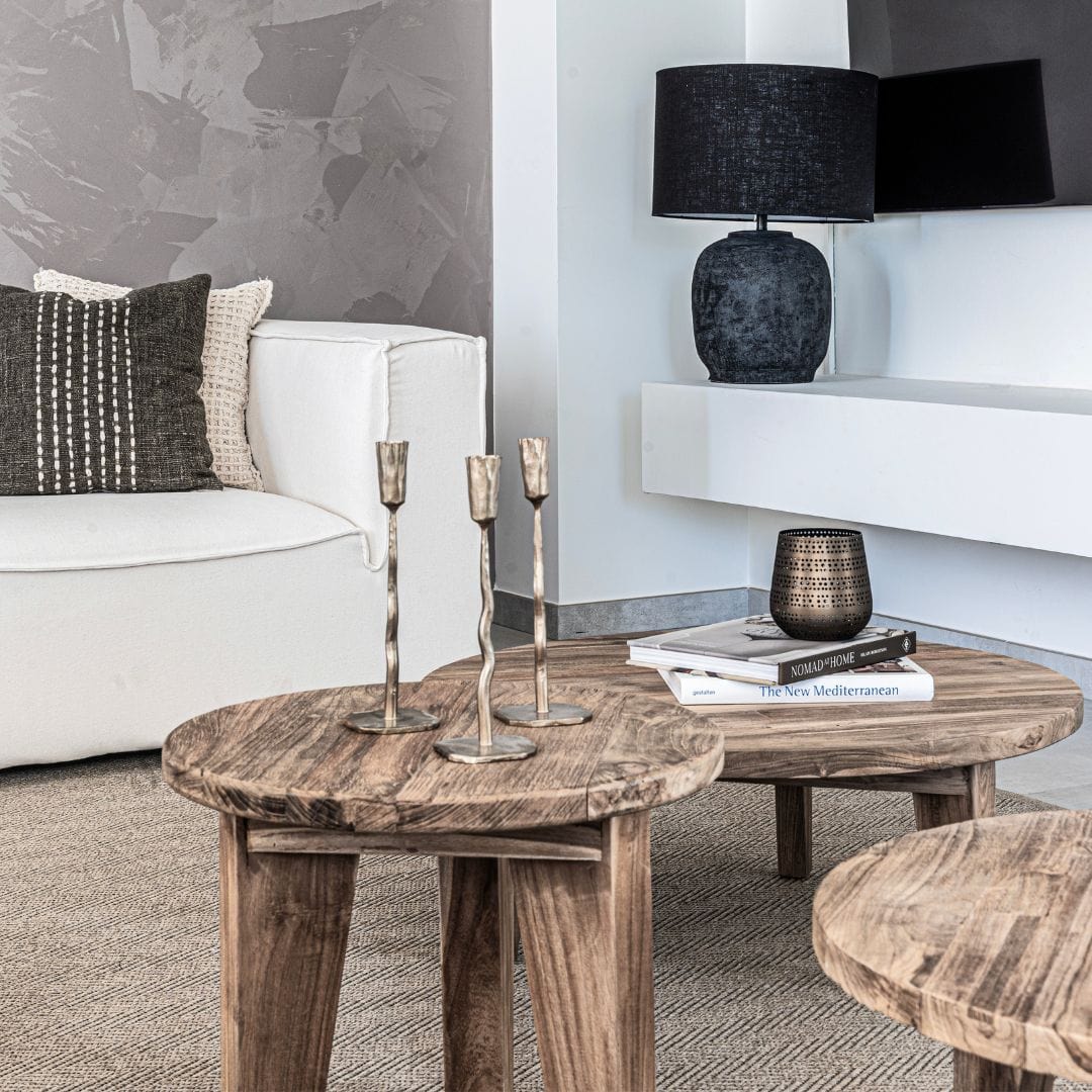 Zoco Home Outdoor/Table/Coffee Recycled Teak Coffee Table | 65x38cm