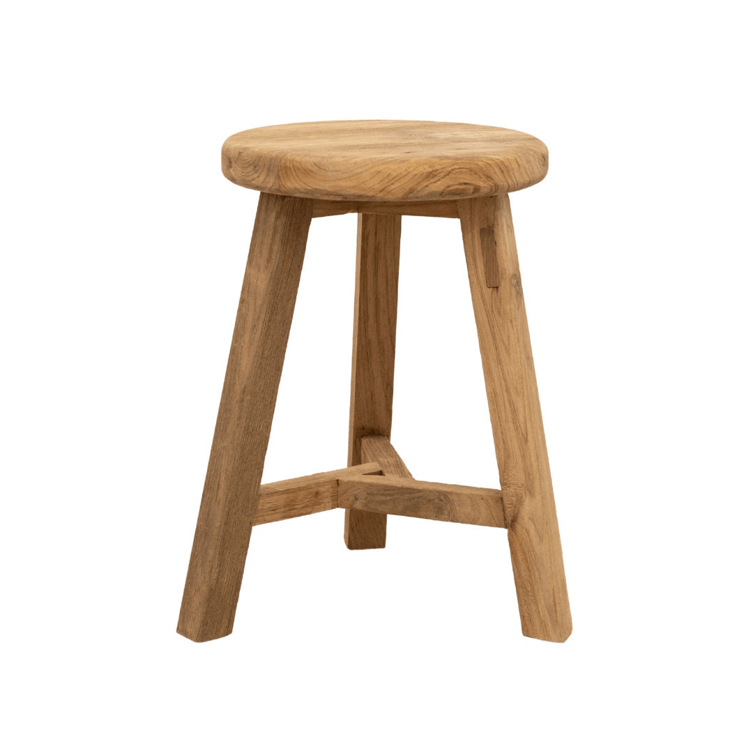 Zoco Home Recycled Teak Stool | 30x30x45cm