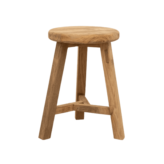 Zoco Home Recycled Teak Stool | 30x30x45cm