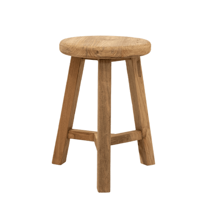 Zoco Home Recycled Teak Stool | 30x30x45cm